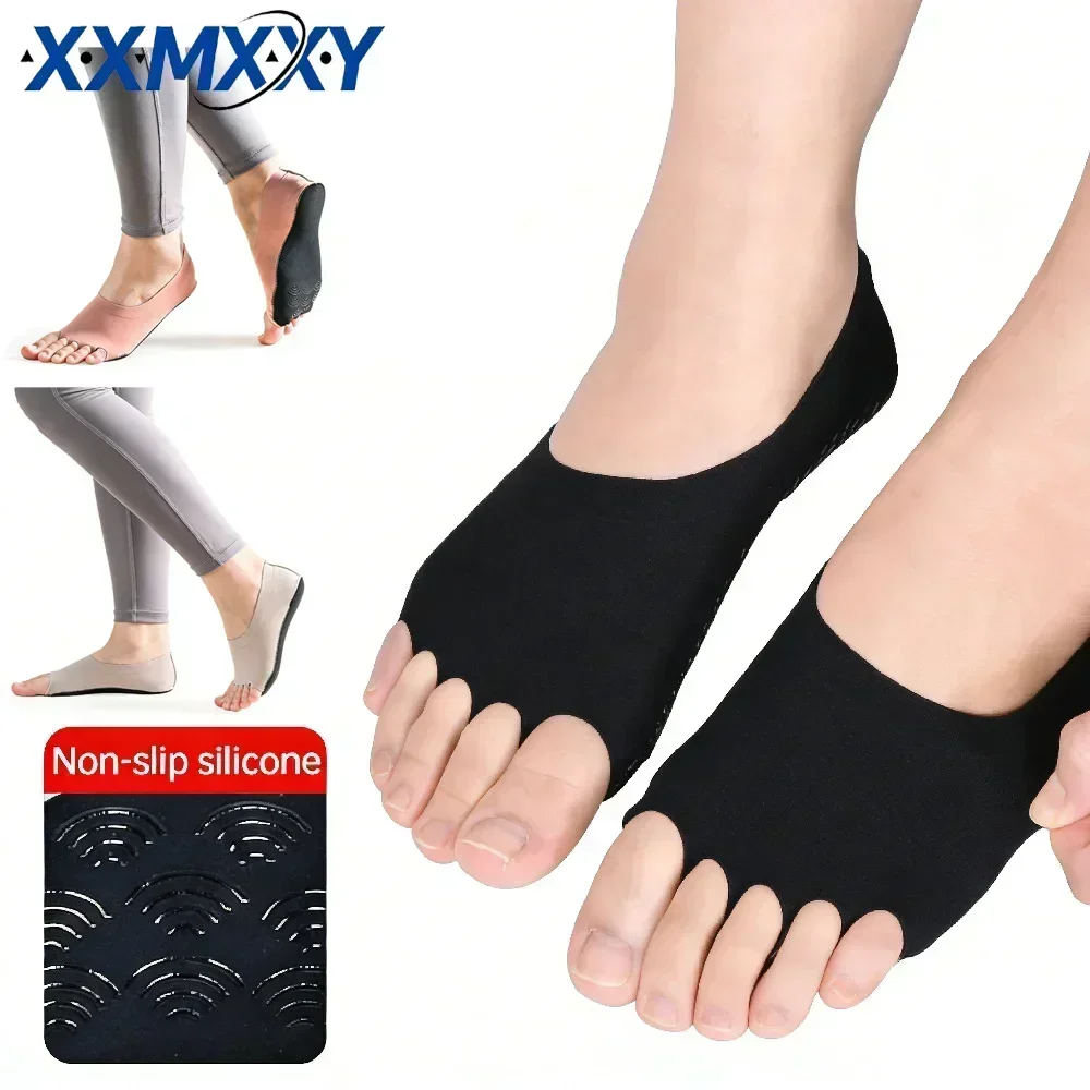 Pilates Yoga Wear - 1 çift ayaksız Yoga Pilates çorapları,