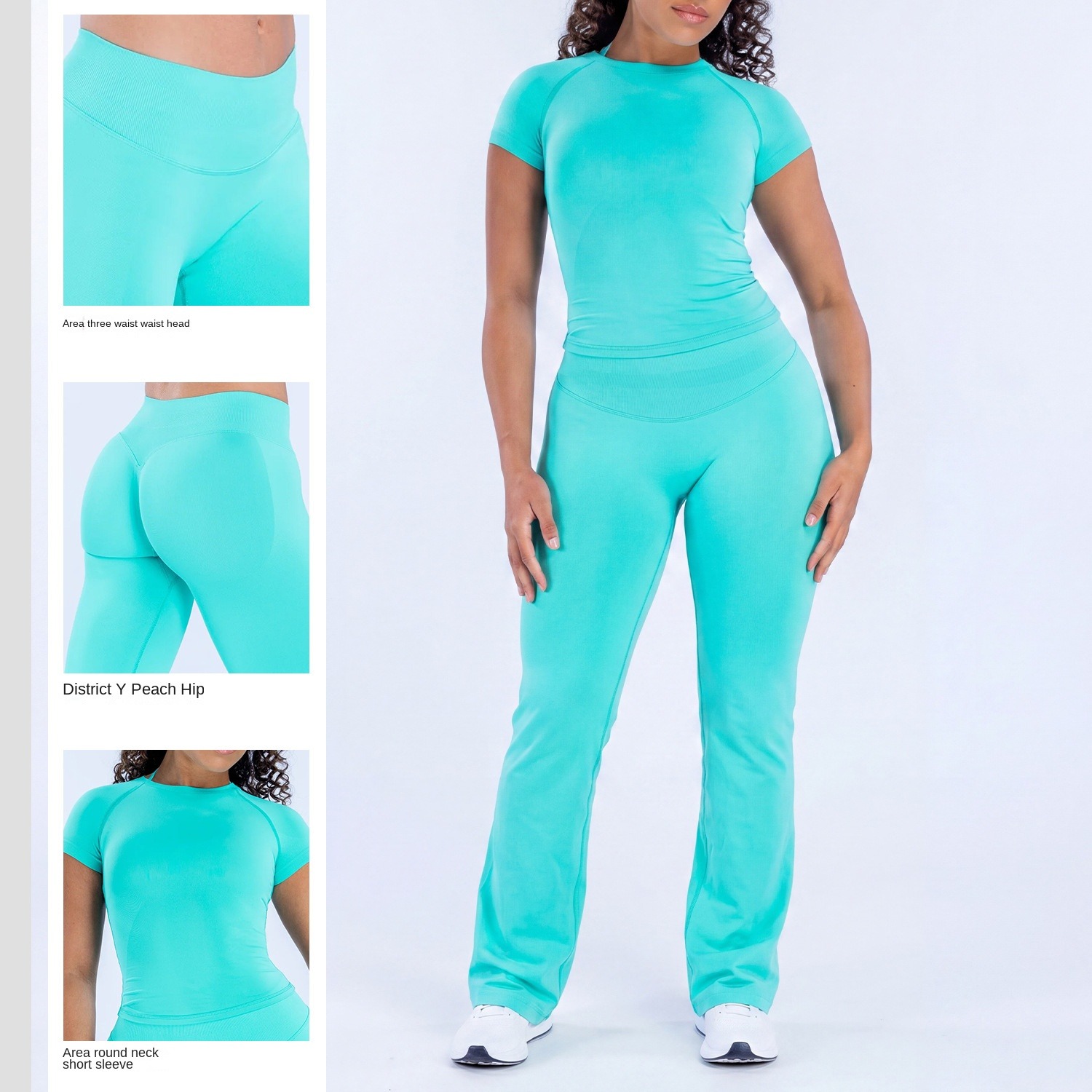 Pilates In Yoga Pants - 2 Parça Darbeli Yoga Pilates Takımı,